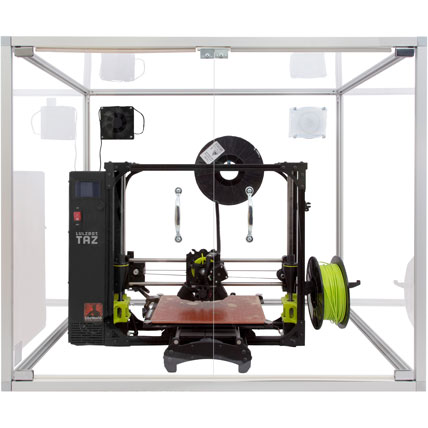 3D Printer Enclosure with LuzBot Printer